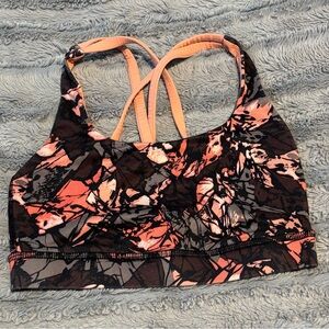Lululemon Pink Multicolor Sports Bra